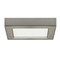 10.5w 5.5-in LED Flush Mount Fixture 3000K Square Shape Brushed Nickel Finish